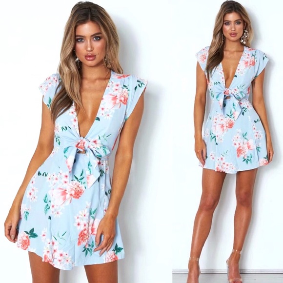 low cut summer dress